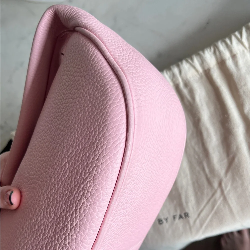 BY FAR Cush Peony Flat Grain Leather Shoulder Bag - Picture 5 of 11